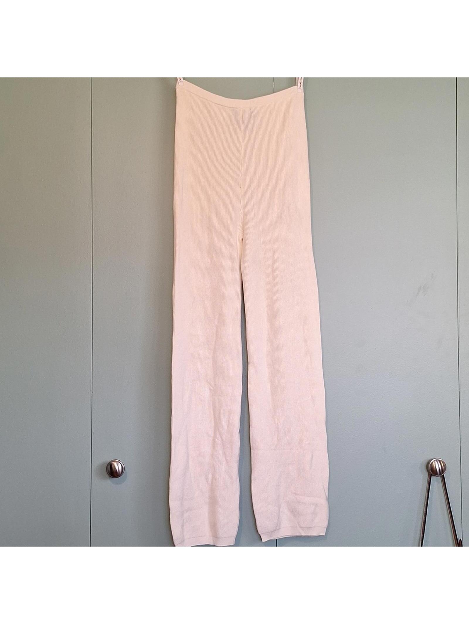 Brunette The Label Cream Knit Comfort Lounge Pant Size Medium Large — image 4 of 6